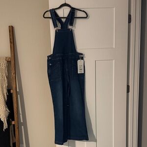 Coco + Carmen Dark Blue Capri Overalls